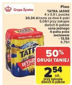 Carrefour Piwo Tatra Jasne Pełne oferta