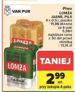 Carrefour Piwo Łomża Pils oferta