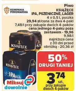 Carrefour Piwo Książęce Czerwony Lager oferta