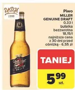 Carrefour Piwo Miller Genuine Draft oferta