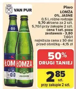Carrefour Piwo Łomża 0.0% oferta