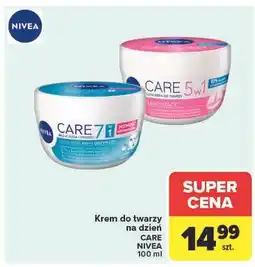 Carrefour Krem do twarzy lekki odżywczy Nivea Creme Care oferta
