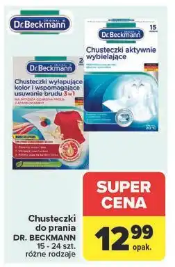 Carrefour Chusteczki wybielające Dr. Beckmann oferta