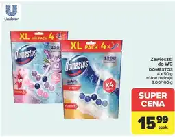 Carrefour Kostka do wc citrus + ocean Domestos Power5 oferta