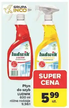Carrefour Płyn do mycia szyb i glazury cytrynowy Ludwik oferta