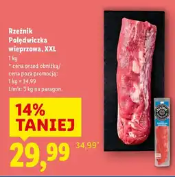 Lidl Polędwiczka wieprzowa XXL Rzeźnik oferta