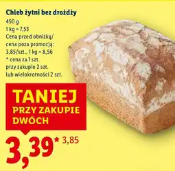 Lidl Chleb żytni bez drożdży Piekarnia Lidla oferta