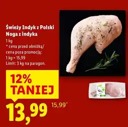 Lidl Noga z indyka Świeży Indyk z Polski oferta