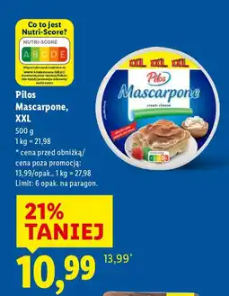 Lidl Ser mascarpone XXL Pilos oferta