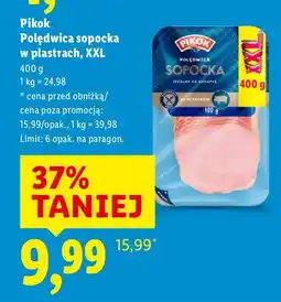 Lidl Polędwica Pikok sopocka w plastrach XXL oferta