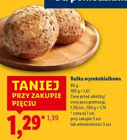 Lidl Bułka wysokobiałkowa Piekarnia Lidla oferta