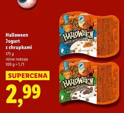 Lidl Jogurt Halloween z chrupkami oferta