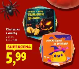 Lidl Ciasteczka z wróżbą Halloween oferta