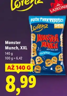 Lidl Chipsy Monster Munch XXL Lorenz oferta