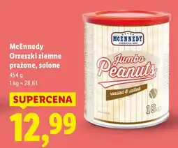 Lidl Orzeszki ziemne prażone solone Jumbo Peanuts McEnnedy oferta