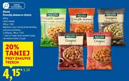 Lidl Orzeszki ziemne w cieście Alesto różne rodzaje oferta