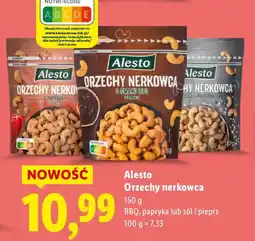 Lidl Orzechy nerkowca Alesto BBQ, papryka lub sól i pieprz oferta