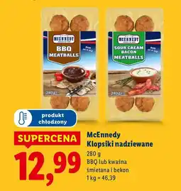 Lidl Klopsiki nadziewane McEnnedy BBQ lub kwaśna śmietana i bekon oferta