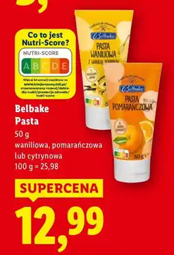 Lidl Pasta smakowa Belbake waniliowa/pomarańczowa/cytrynowa oferta
