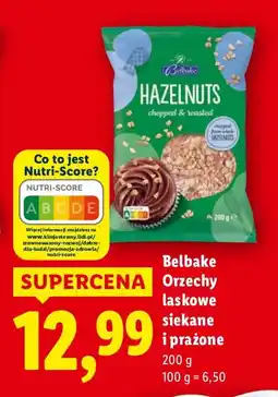 Lidl Orzechy laskowe siekane prażone Belbake oferta