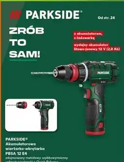 Kaufland Wiertarko-wkrętarka akumulatorowa pbsa 12 e4 Parkside oferta