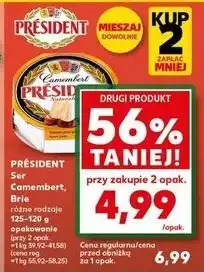 Kaufland Ser brie naturalny President oferta