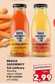 Kaufland Sok tłoczony jabłkowy słodkie odmiany Bracia Sadownicy oferta
