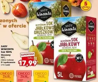 Kaufland Sok jabłkowo-gruszkowy Sady Wincenta oferta