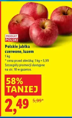 Lidl Jabłka czerwone polskie Lidl oferta