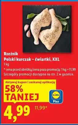 Lidl Rzeźnik Polski kurczak - ćwiartki XXL Lidl oferta