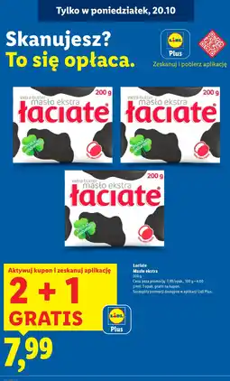 Lidl Masło ekstra Łaciate oferta