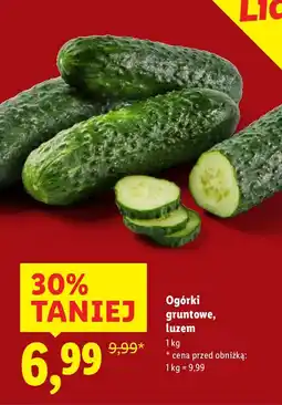 Lidl Ogórki gruntowe Lidl oferta