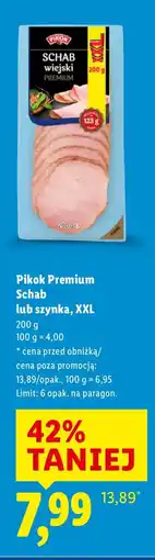 Lidl Szynka Pikok Premium Schab lub szynka XXL oferta
