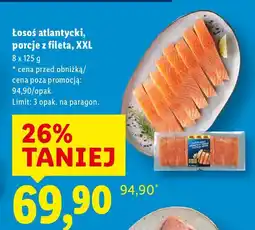 Lidl Ryba Łosoś atlantycki porcje z fileta XXL Lidl oferta