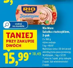 Lidl Sałatka Rio Mare z tuńczykiem 2-pak oferta