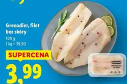 Lidl Ryba Grenadier filet bez skóry Lidl oferta
