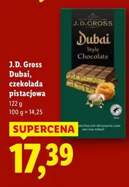 Lidl Czekolada J.D. Gross Dubai pistacjowa oferta