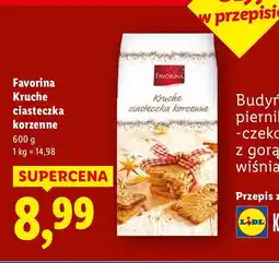 Lidl Kruche ciasteczka korzenne Favorina oferta
