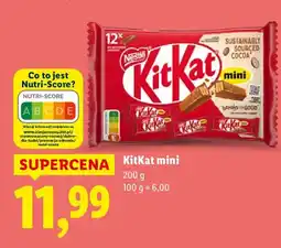 Lidl Batoniki KitKat mini oferta