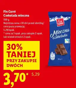 Lidl Czekolada mleczna Fin Carré oferta