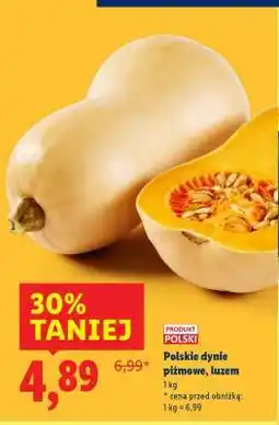 Lidl Polskie dynie piżmowe, luzem oferta