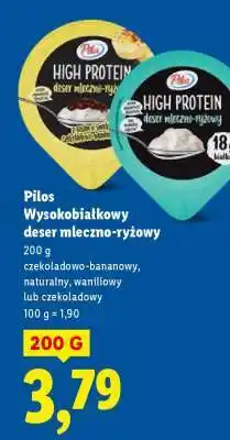 Lidl Pilos Wysokobiałkowy deser mleczno-ryżowy oferta