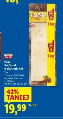 Lidl PILOS Ser Carski w plastrach, XXL oferta
