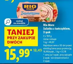 Lidl RIO MARE Sałatka z tuńczykiem, 2-pak oferta