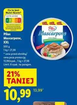 Lidl Pilos Mascarpone, XXL oferta