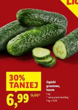 Lidl Ogórki gruntowe luzem oferta
