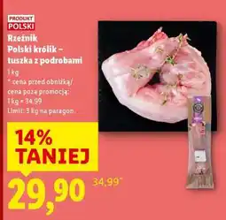 Lidl Rzeźnik Polski królik – tuszka z podrobami oferta