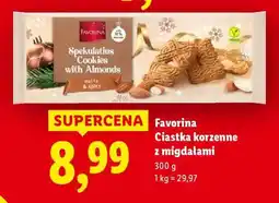 Lidl Favorina Ciastka korzenne z migdałami oferta