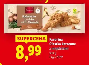 Lidl Favorina Ciastka korzenne z migdałami oferta