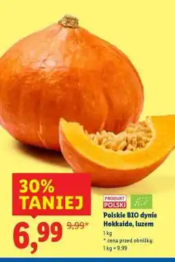 Lidl Polskie BIO dynie Hokkaido, luzem oferta